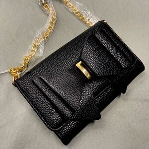 Bow Crossbody with Gold Hardware